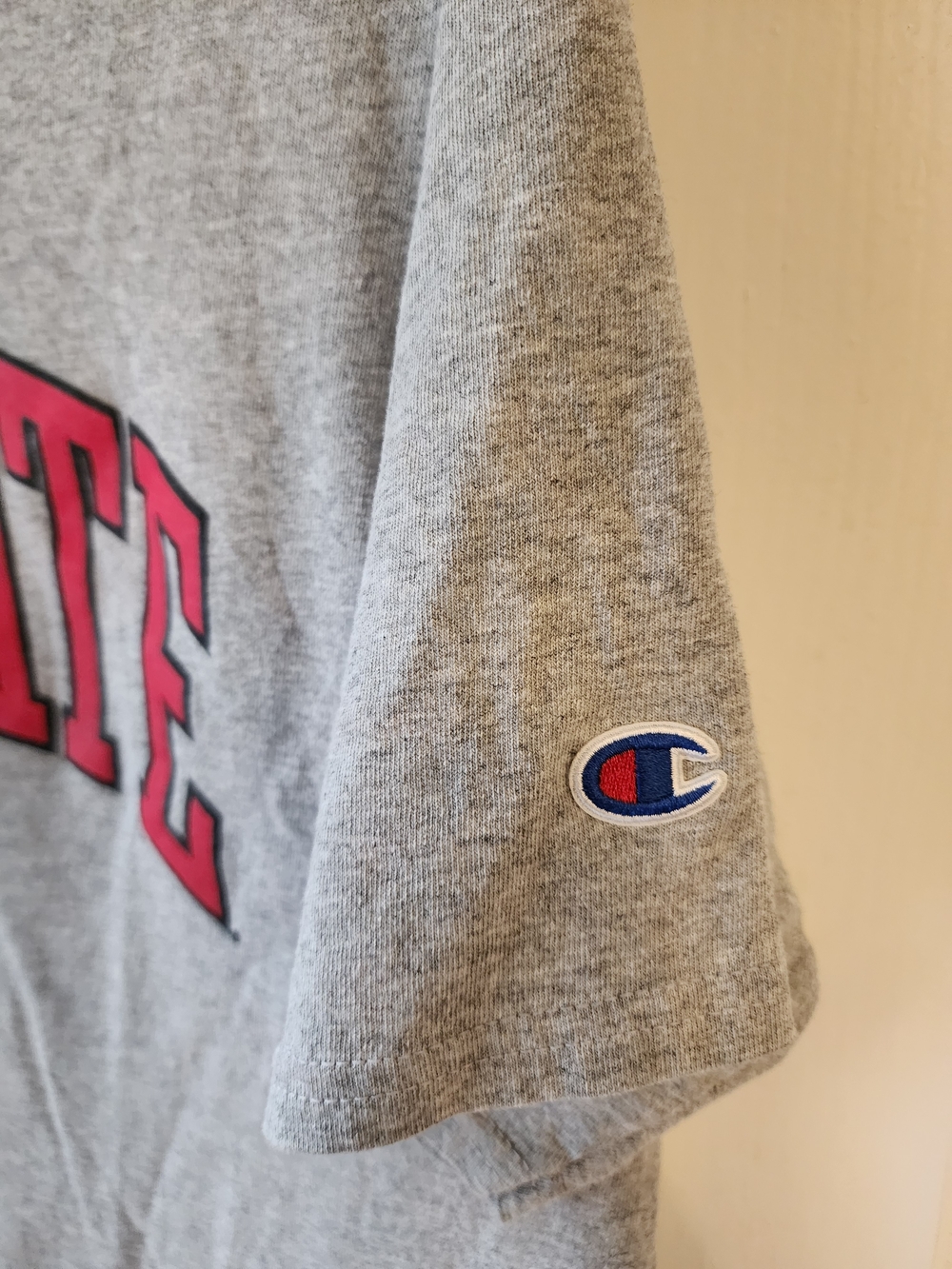 Champion Ohio State Buckeyes T Shirt Mens Size Large Gray Arched NCAA - Picture 3 of 4